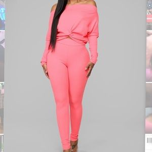 Hot Pink 2 Piece Set from Fashion Nova